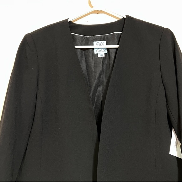 CeCe• Tie Sleeve Open Front Blazer Size 4 - Picture 3 of 12